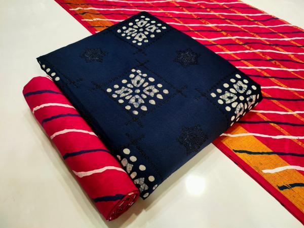 Nemi Wax Batik Vol-2 Work with Leriyu Bottom Dress Material Collection